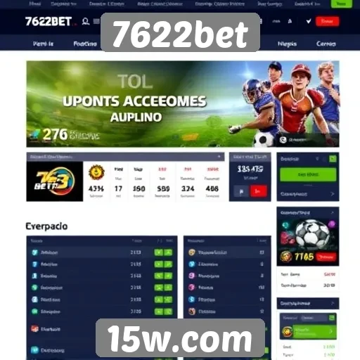 Análise da interface do usuário do site 7622bet